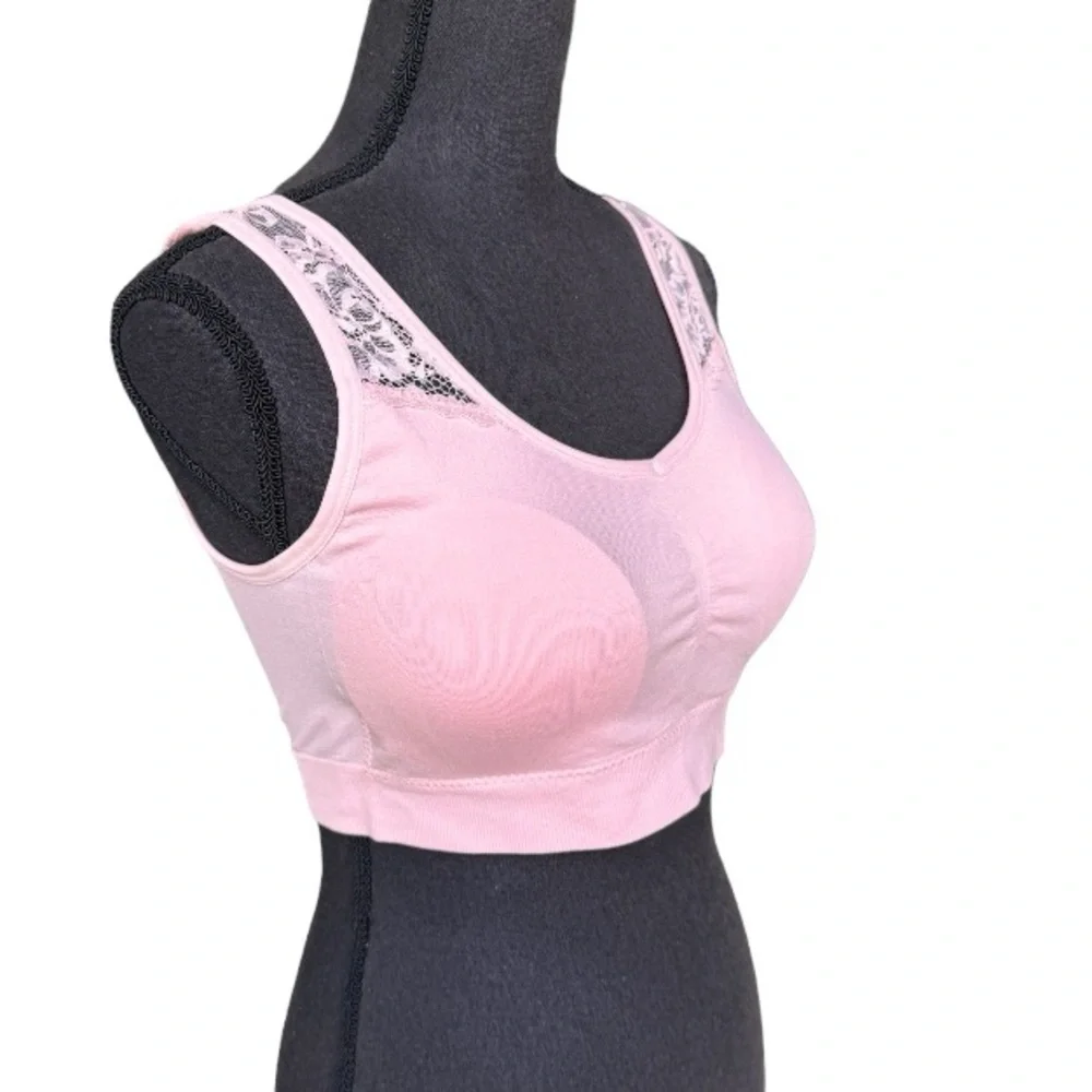 Laura Ashley Pink Bralette Women’s Bra Size XL - Picture 2 of 6